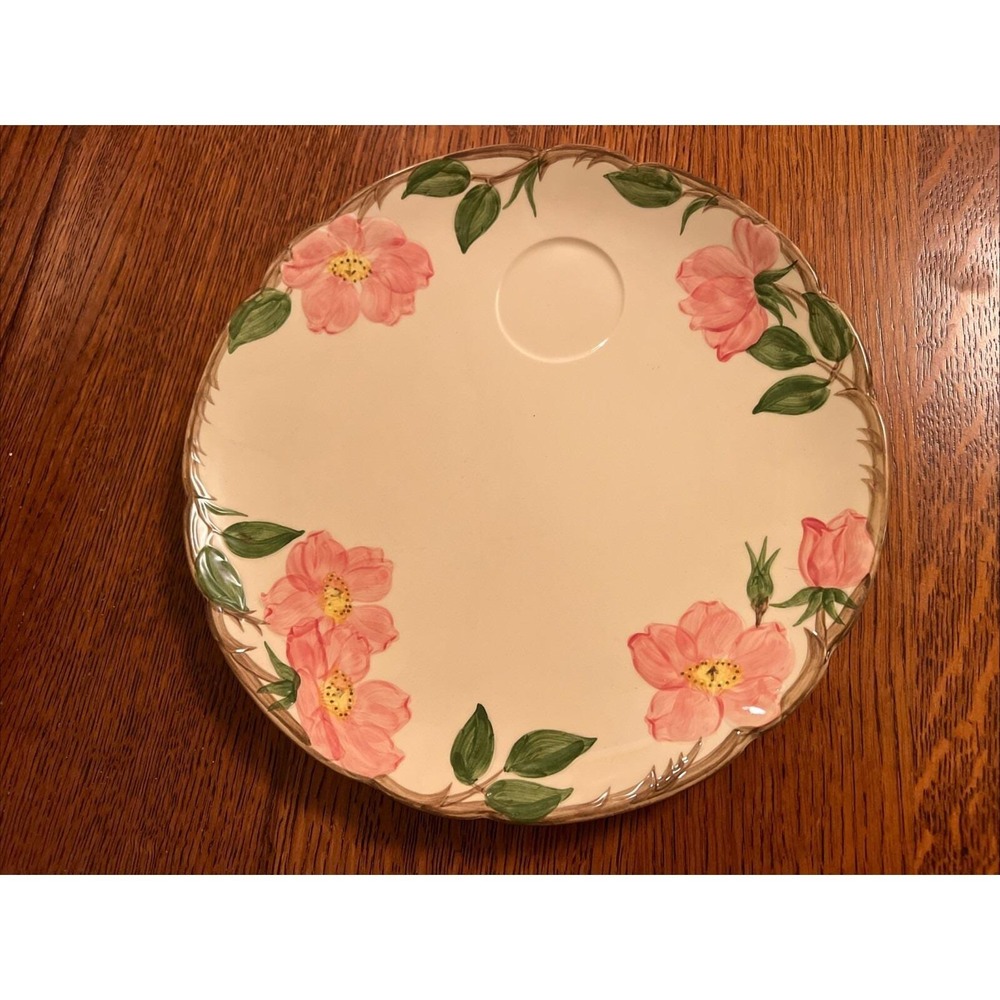 VINTAGE Franciscan desert rose Snack Luncheon Plate 10 1/2 1953-1958 Excellent